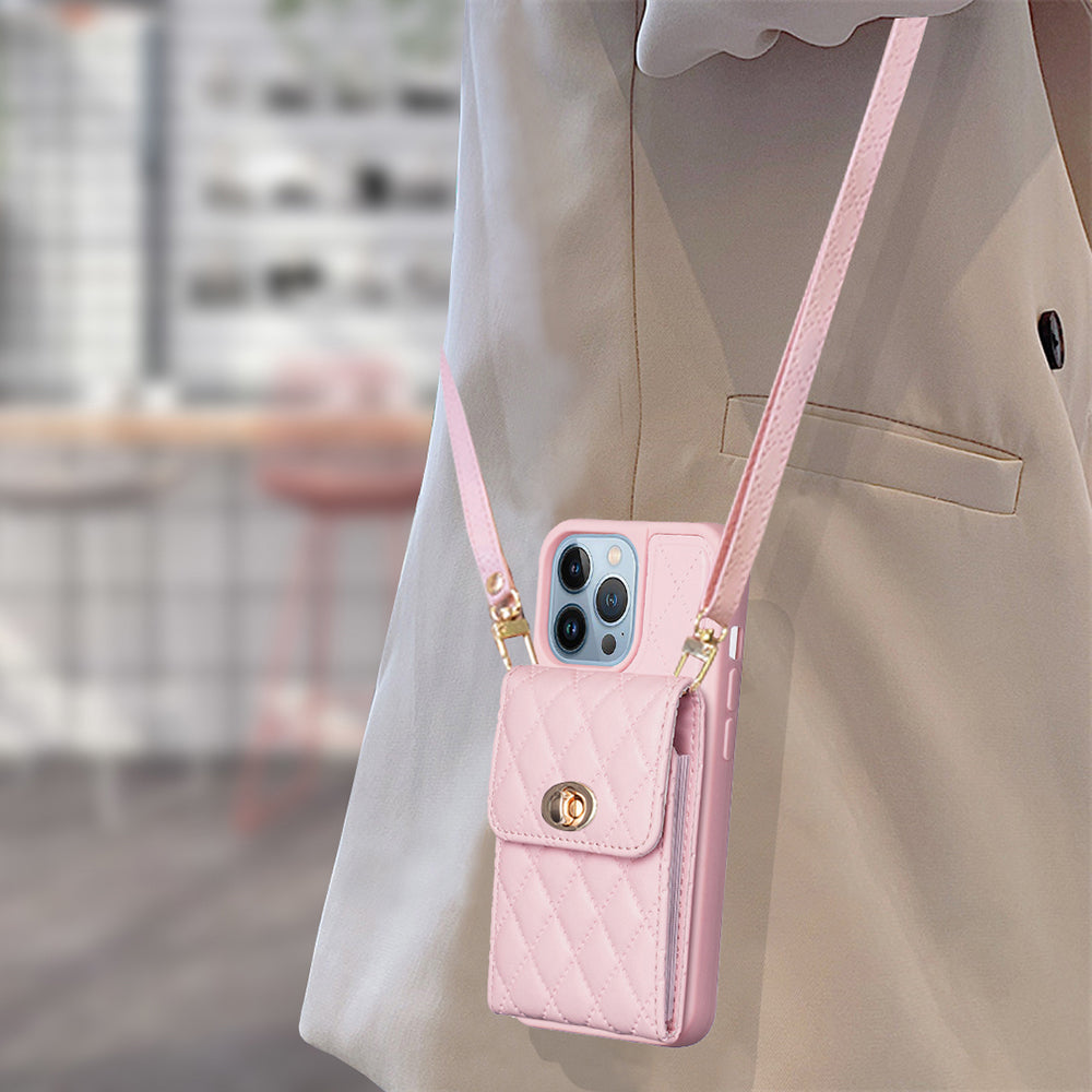 BF20 for iPhone 13 Pro 6.1 inch Card Holder Design Fall-proof Case PU Leather Coated TPU Phone Cover BF20 for iPhone 13 Pro 6.1 inch Card Holder Design Fall-proof Case PU Leather Coated TPU Phone Cover